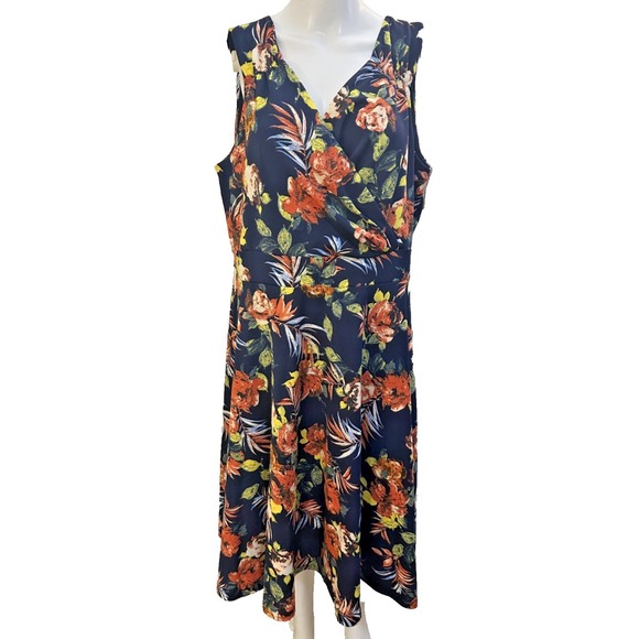Grace Karin Dresses & Skirts - Grace Karin Floral Mini Dress Size 2X Tropical v neck Sleeveless Vacation Resort